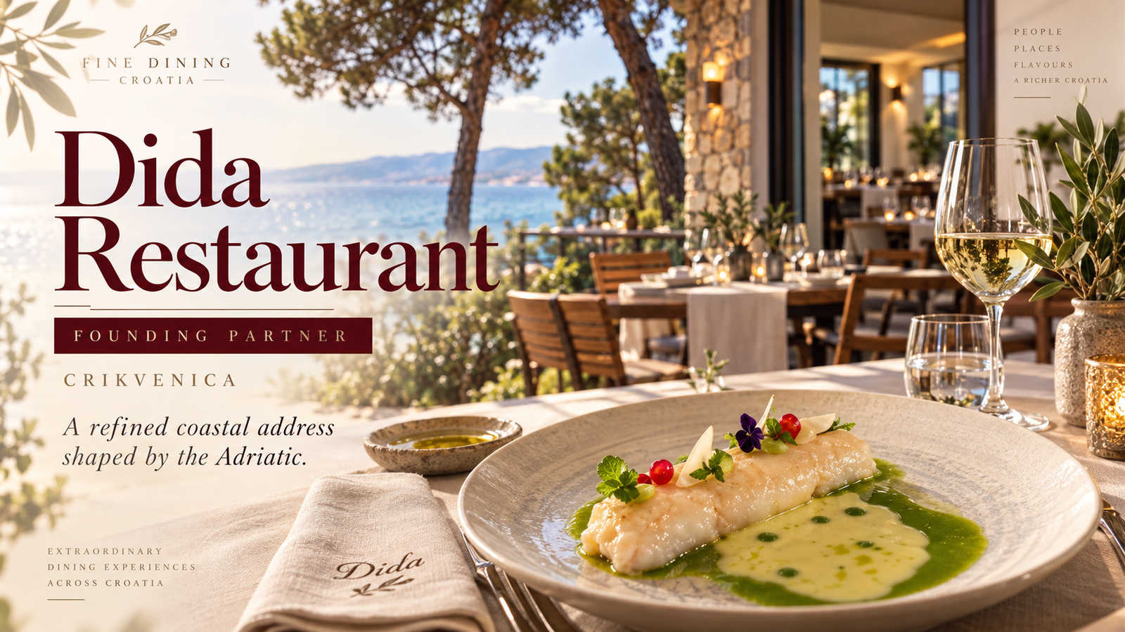 Dida Restaurant in Crikvenica — founding partner of Fine Dining Croatia